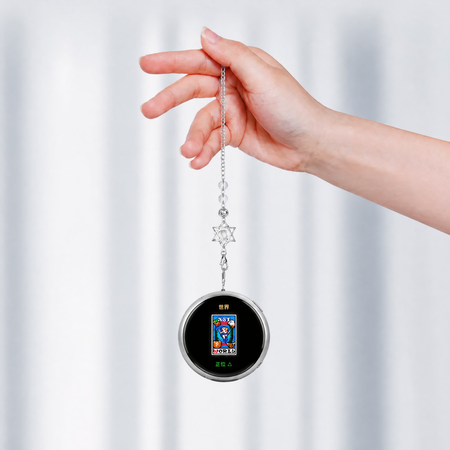 FateBadge worn as a pendant